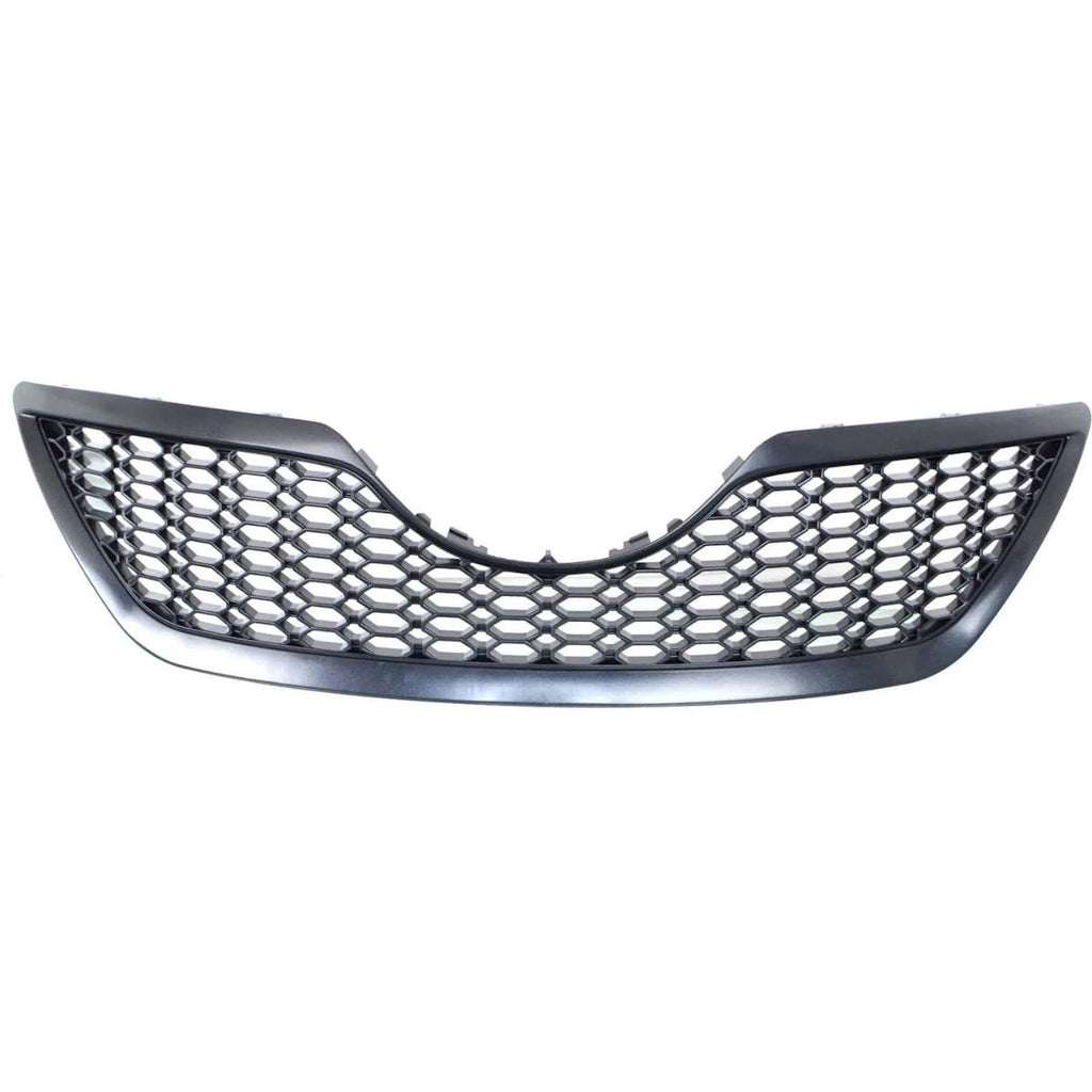 For 2007-2009 Toyota Camry Front Upper+Lower Grille Mesh Style Black Grill Set