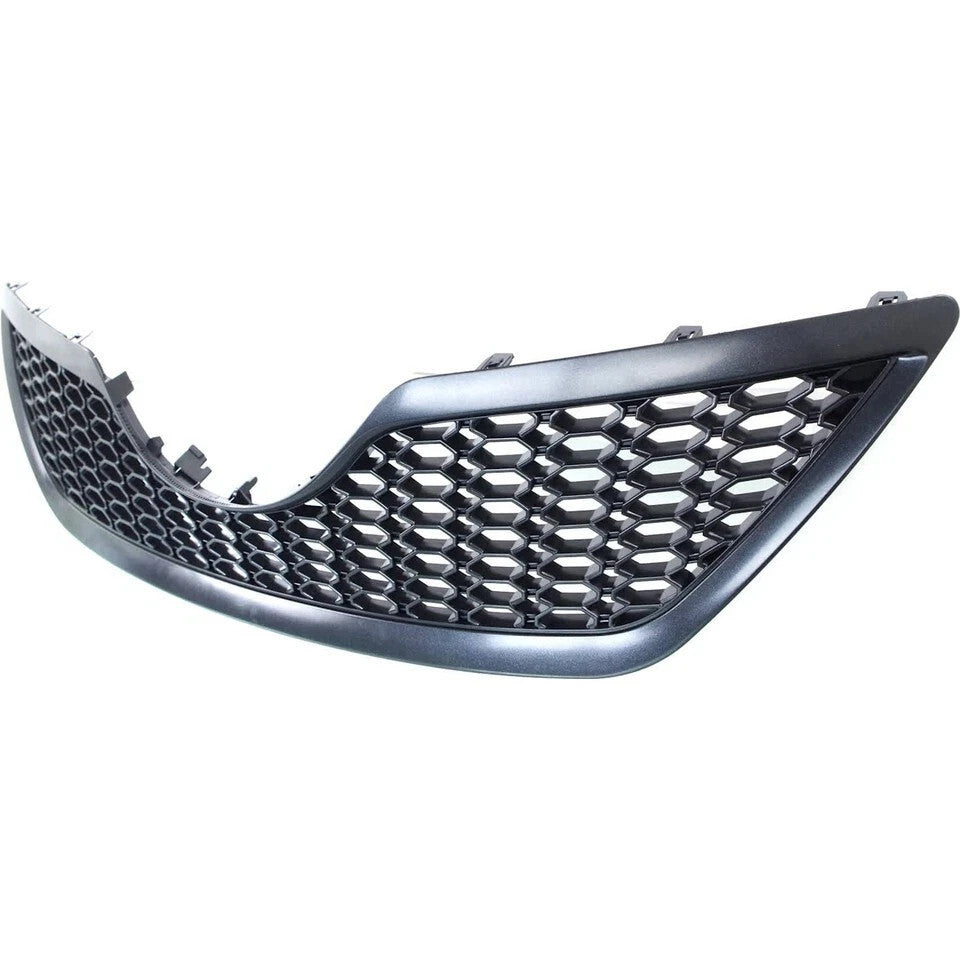 For 2007-2009 Toyota Camry Front Upper+Lower Grille Mesh Style Black Grill Set