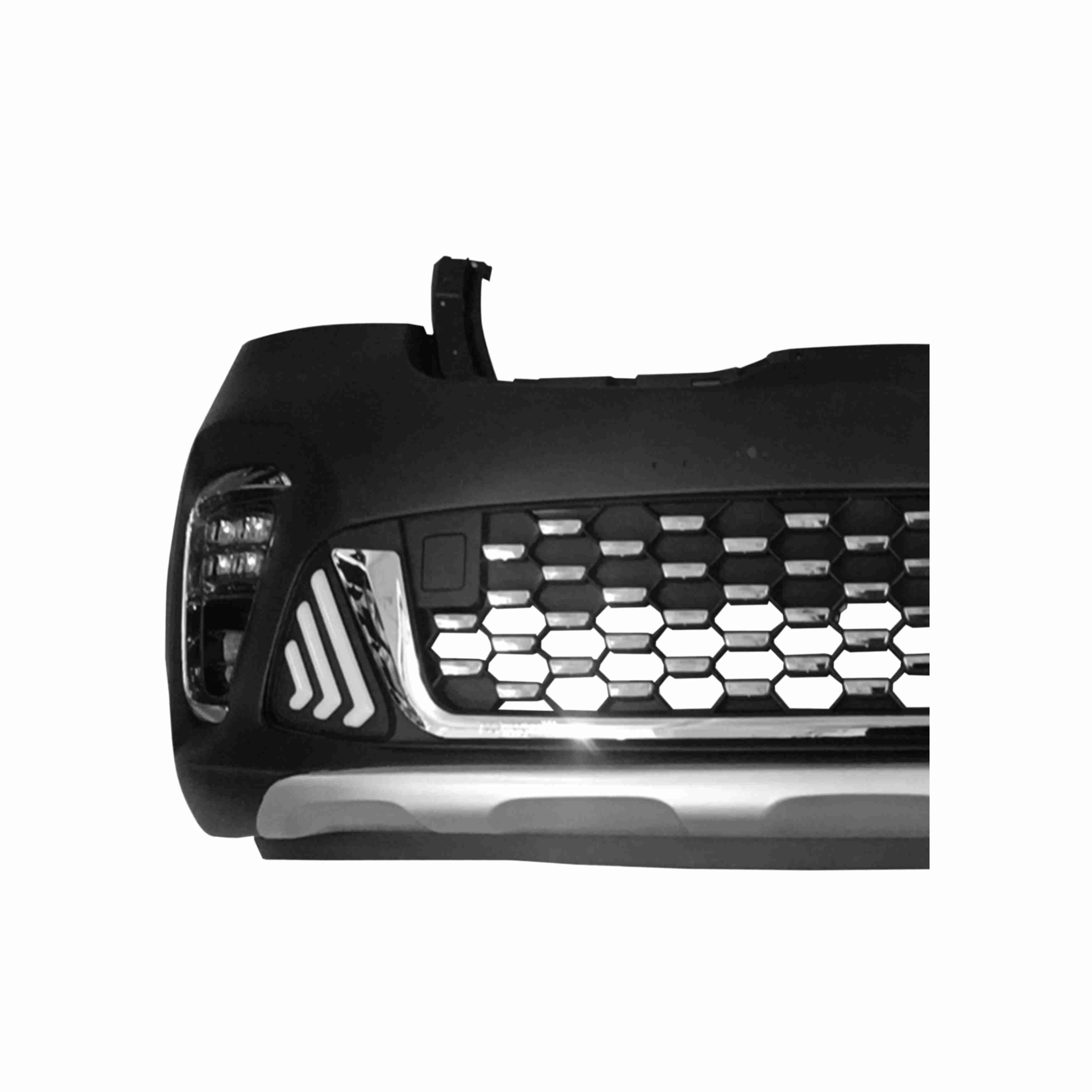 For 2019-2020 Kia Sorento Front Bumper Cover Lower Grille LED Fog Light Complete