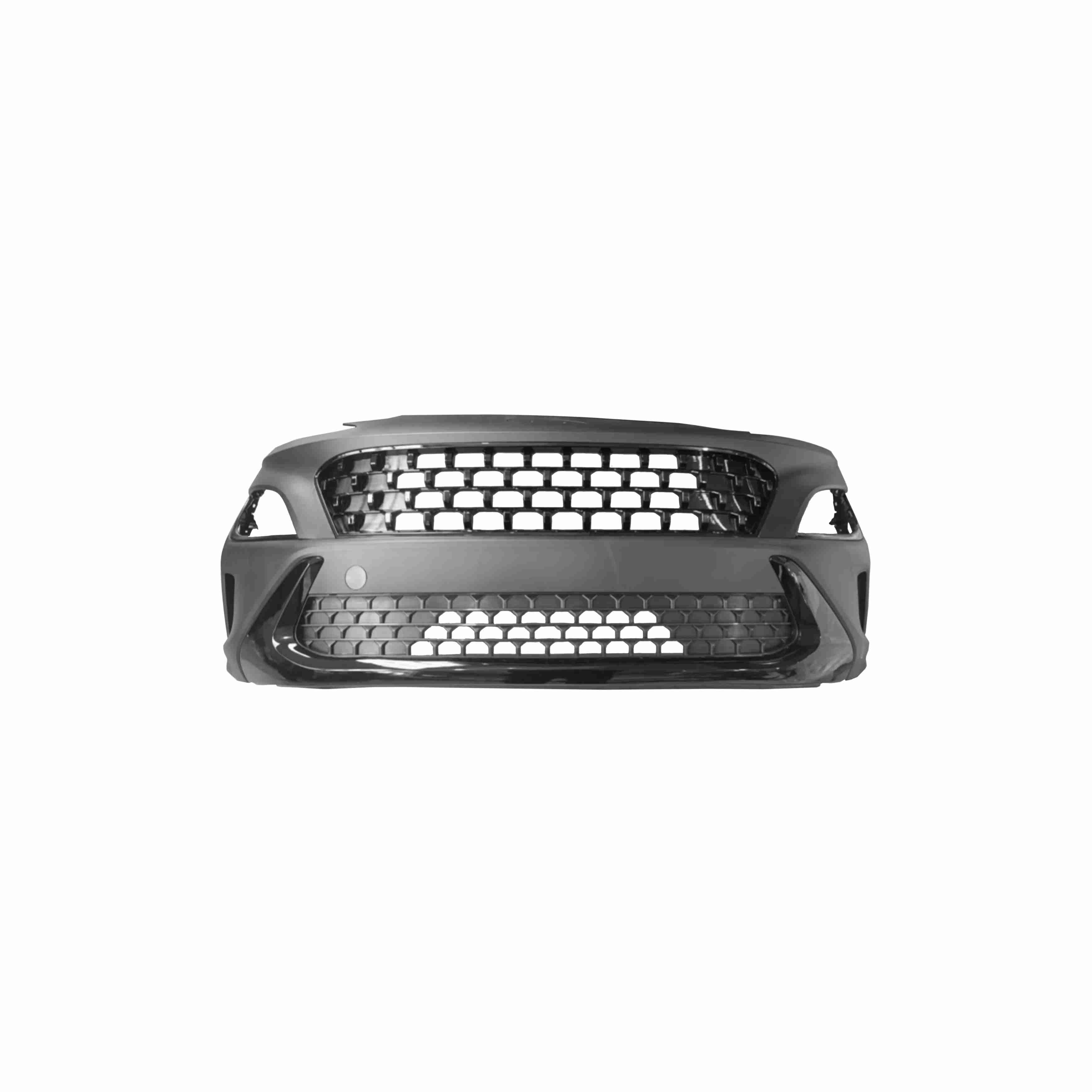 For 2022-2023 Hyundai Kona Front Bumper Cover Grille Upper+Lower Grille Assembly Mesh Style Black