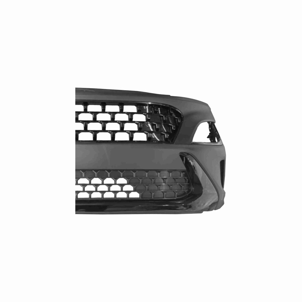For 2022-2023 Hyundai Kona Front Bumper Cover Grille Upper+Lower Grille Assembly Mesh Style Black