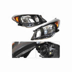 For 2012-2014 Toyota Yaris Hatchback Headlamp Headlight Housing Black Left+Right