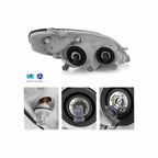 For 2003-2008 Toyota Matrix Clear Headlight Headlamp Chrome With Bulb Left+Right