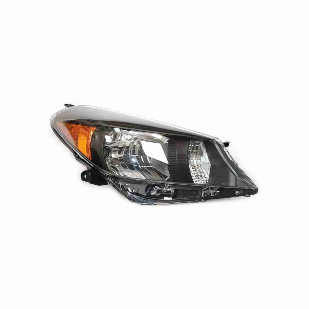 For 2012-2014 Toyota Yaris Hatchback Headlamp Headlight Housing Black Left+Right
