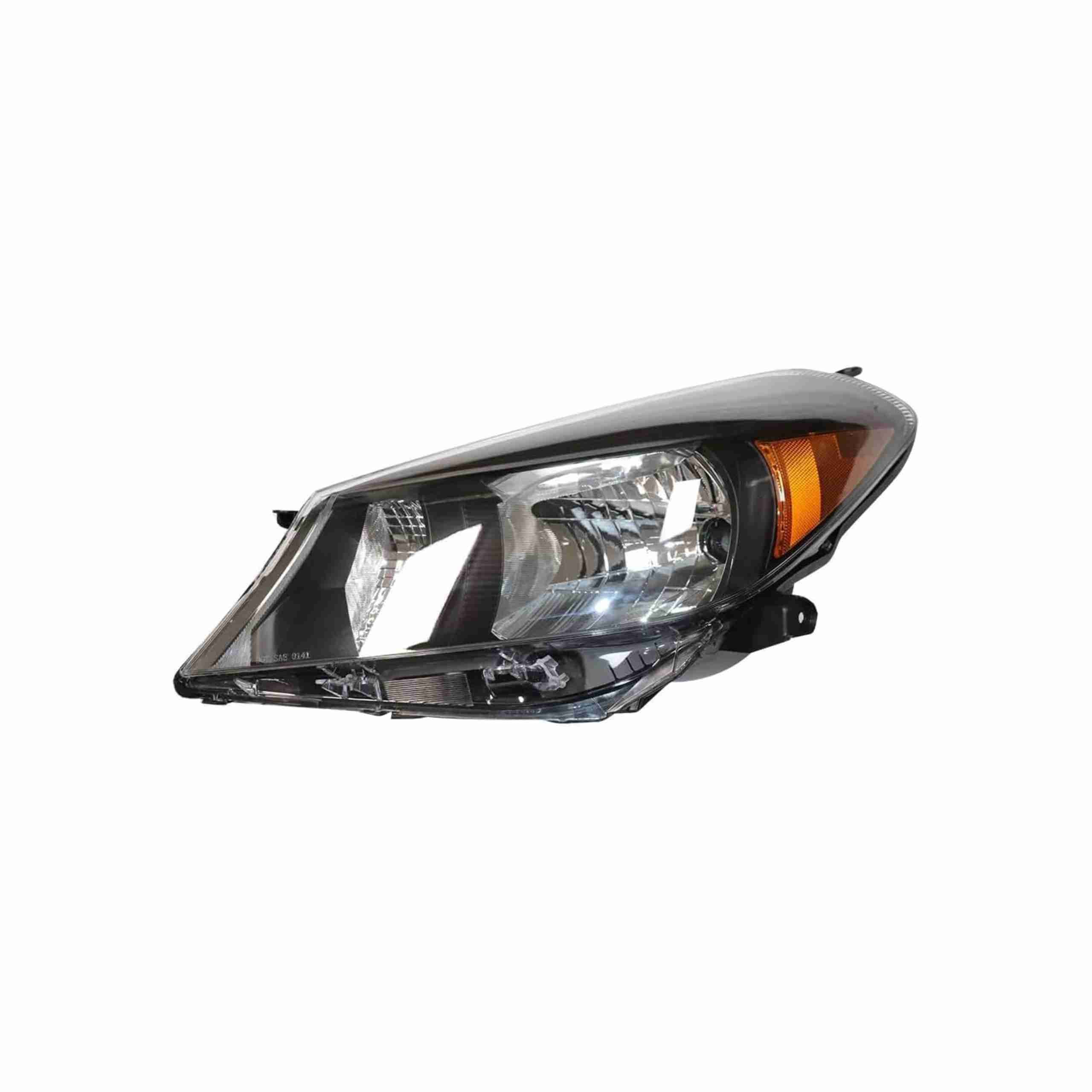 For 2012-2014 Toyota Yaris Hatchback Headlamp Headlight Housing Black Left+Right