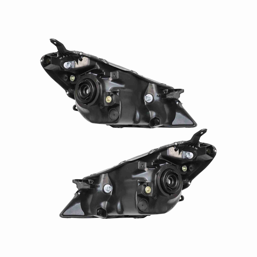 For 2012-2014 Toyota Yaris Hatchback Headlamp Headlight Housing Black Left+Right