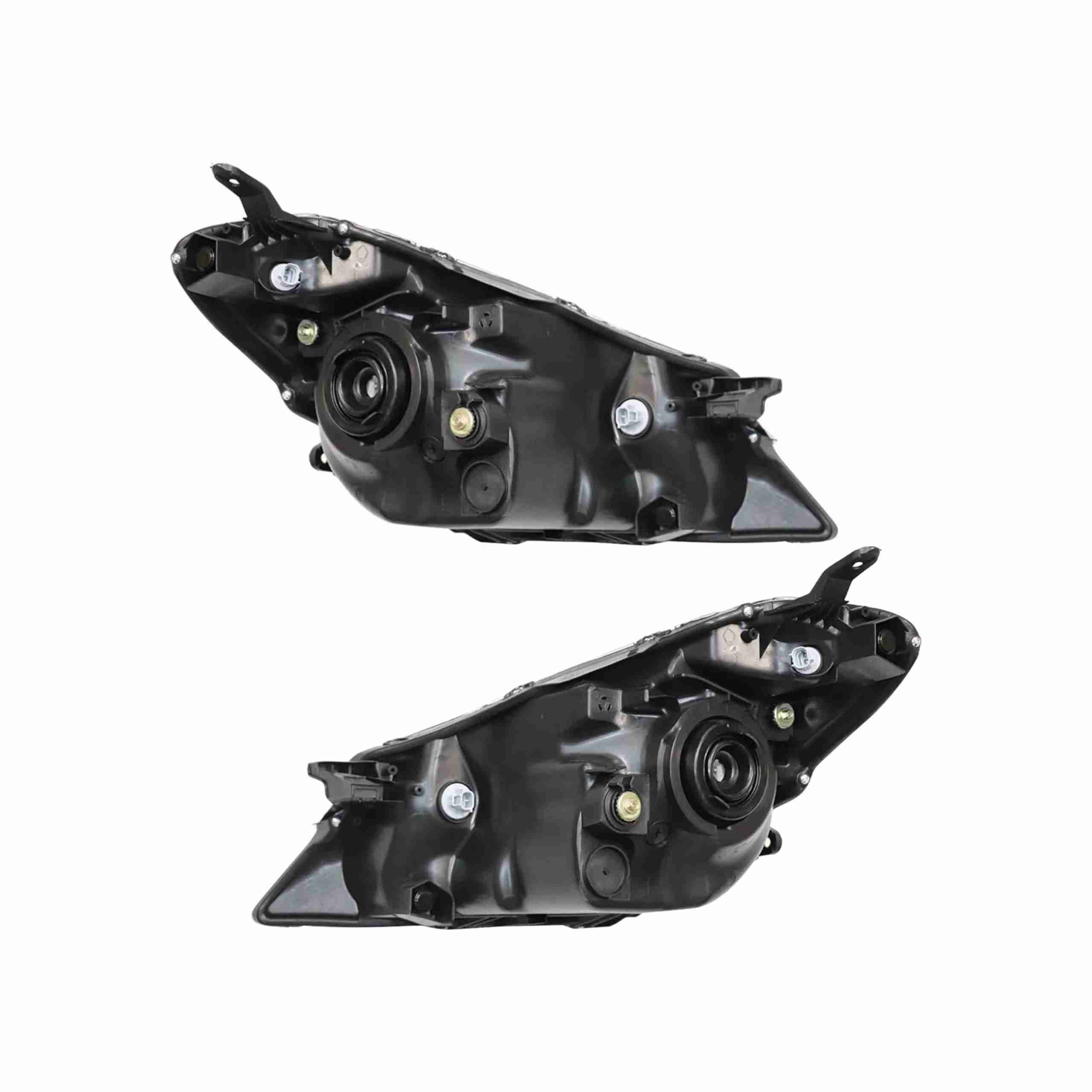 For 2012-2014 Toyota Yaris Hatchback Headlamp Headlight Housing Black Left+Right