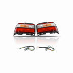 For 1993-1997 Toyota Corolla Tail Light Rear Lamp Clear Red JDM Style Left+Right