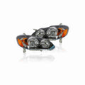 For 2003-2008 Toyota Corolla Clear Headlight Housing Black Headlamps Left+Right