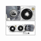 For 2001-2002 Toyota Corolla JDM Clear Lens Headlight Headlamp Housing Black+Corner Lights 4 Pc Left+Right