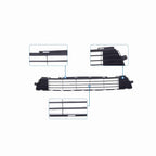 For 2011-2013 Toyota Corolla Front Lower Bumper Grille Center Grill Black Horizontal