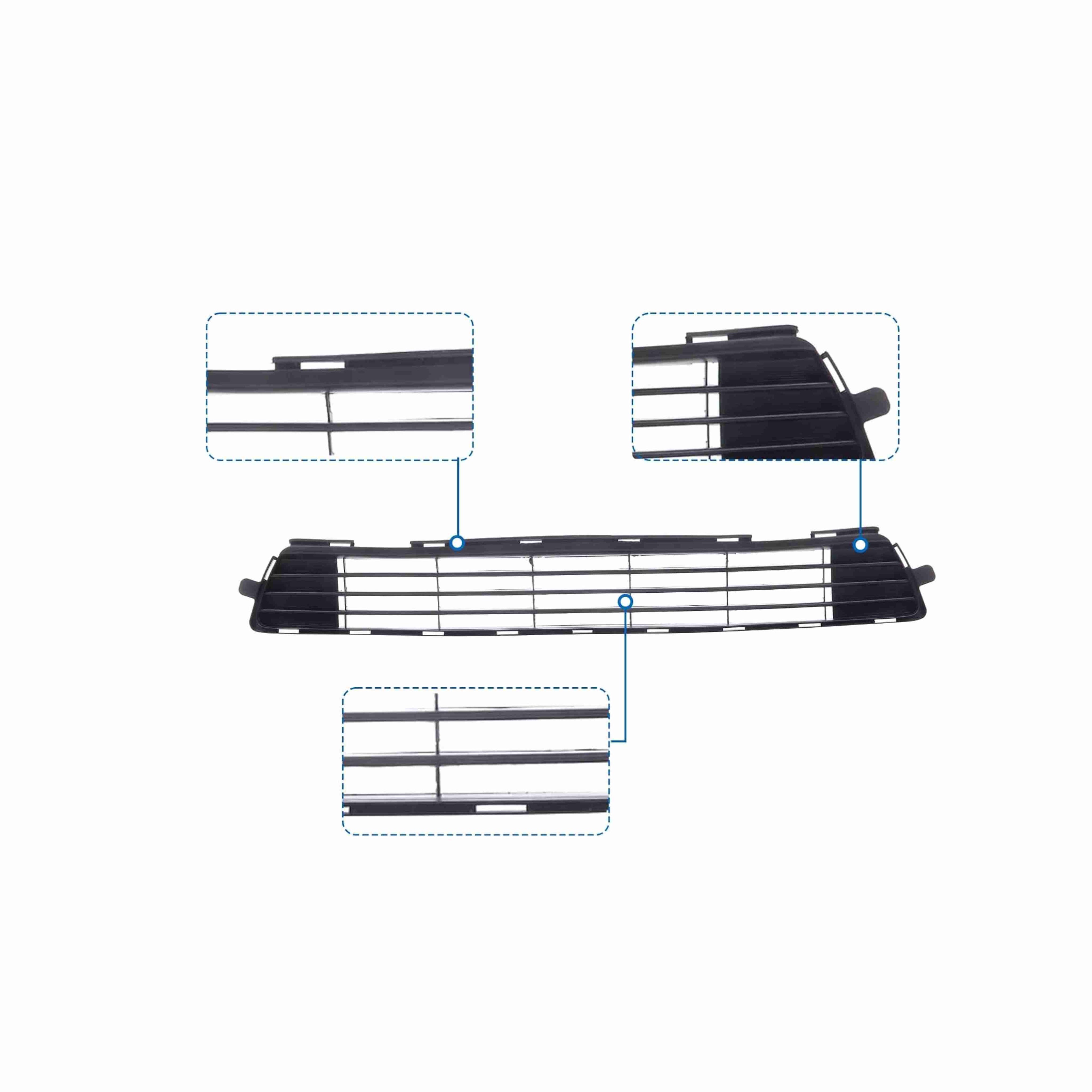 For 2011-2013 Toyota Corolla Front Lower Bumper Grille Center Grill Black Horizontal