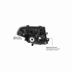 For 05-08 Nissan Frontier 05-07 Pathfinder Black Housing Headlamp Clear Lens Headlight Left+Right