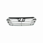 For 2013-2016 Hyundai Santa Fe Sport Style Front Upper Grille Black+Chrome Grill