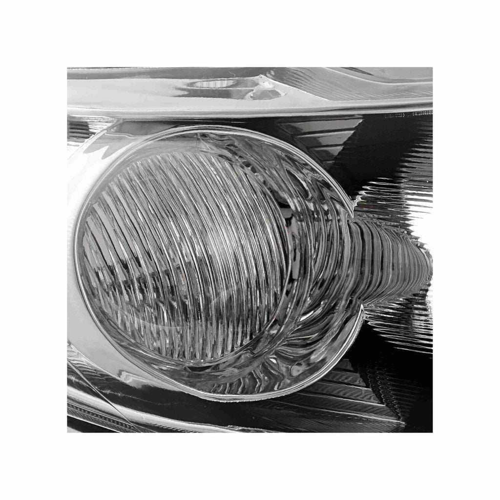 For 2009-2010 Toyota Corolla Headlights Housing Chrome Clear Lamp Left+Right Set