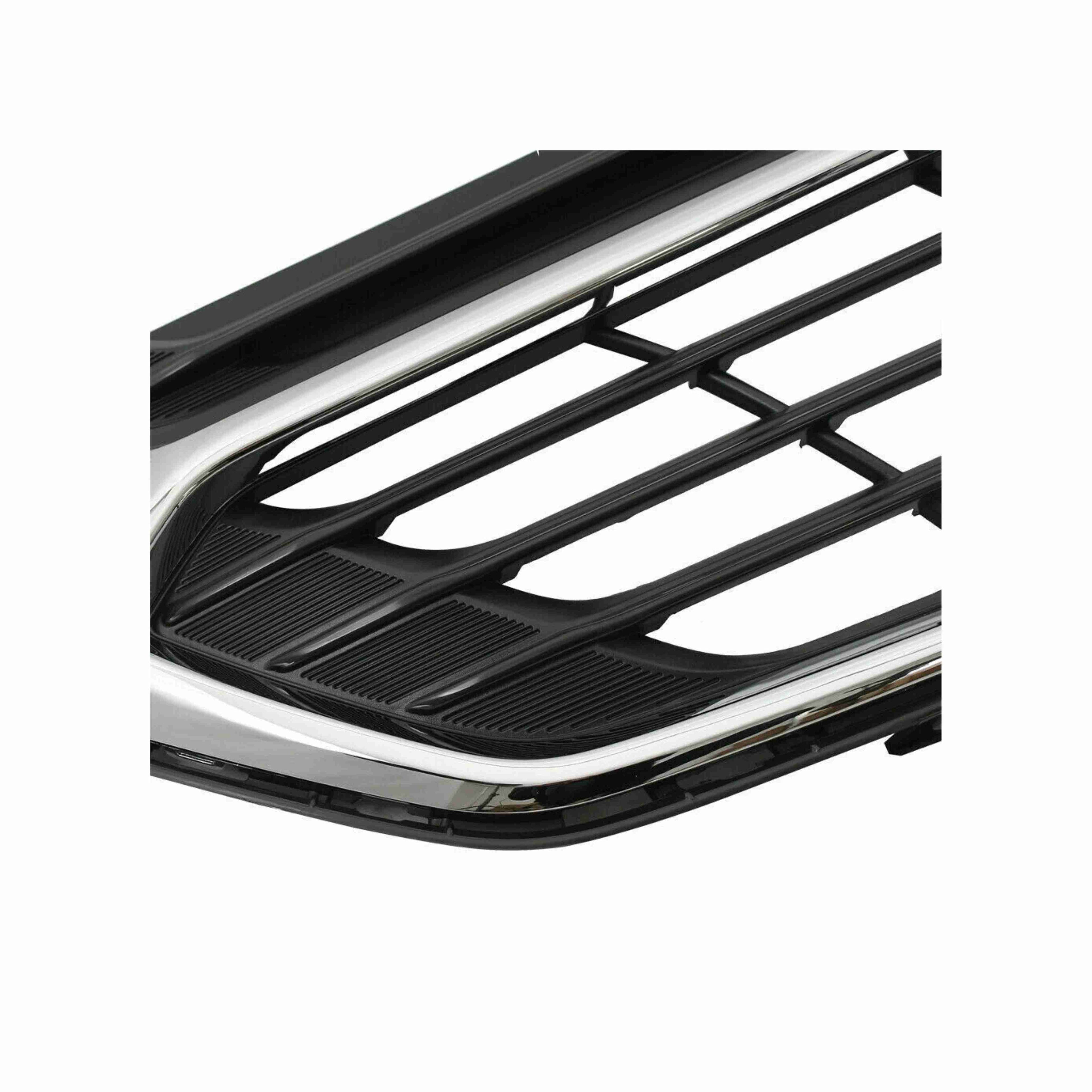 For 2018-2021 Chevrolet Equinox Front Bumper Upper Grille Black & Chrome Grill