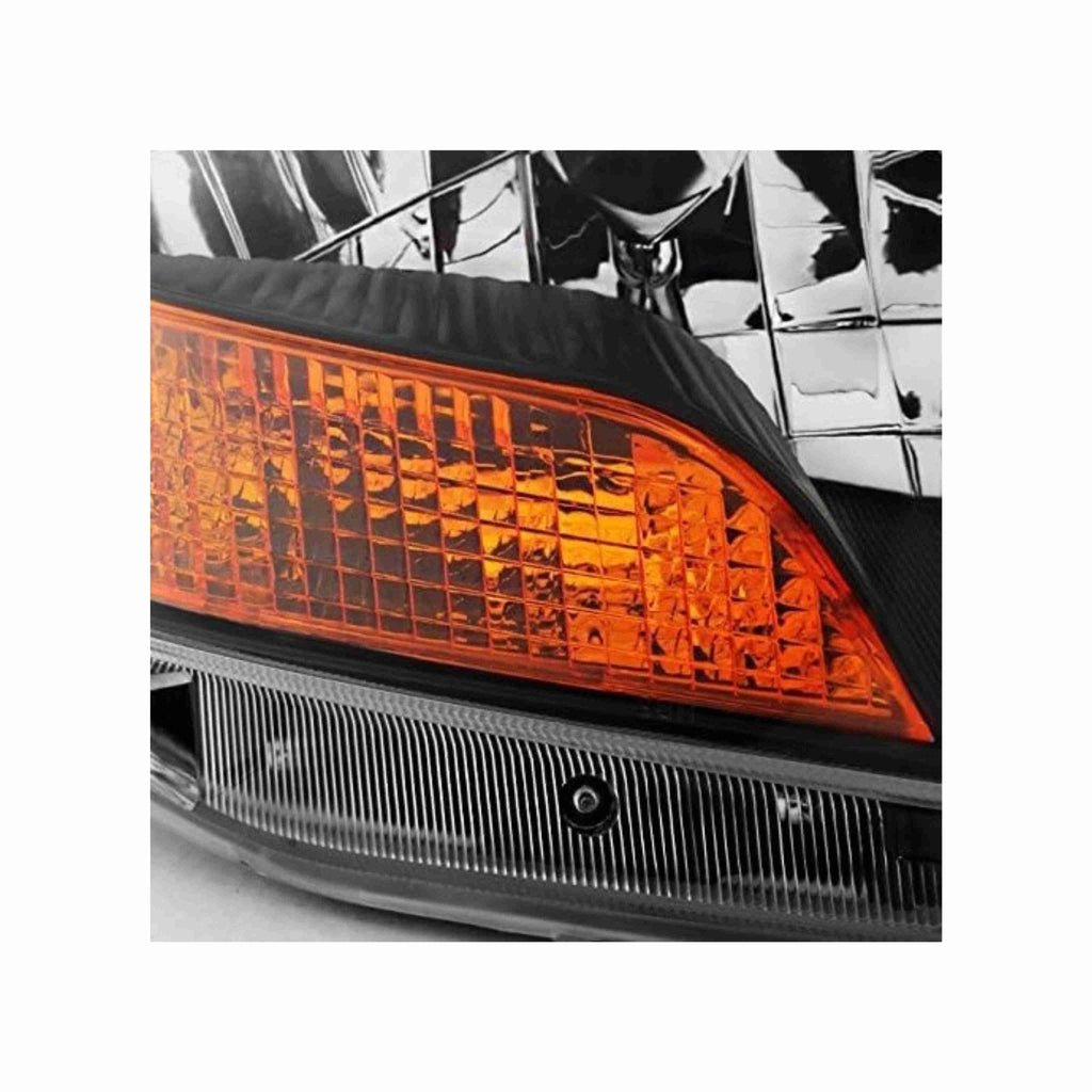 For 2007-2011 Toyota Yaris Sedan Clear Lens Headlight Assembly Headlamp Housing Black Left+Right