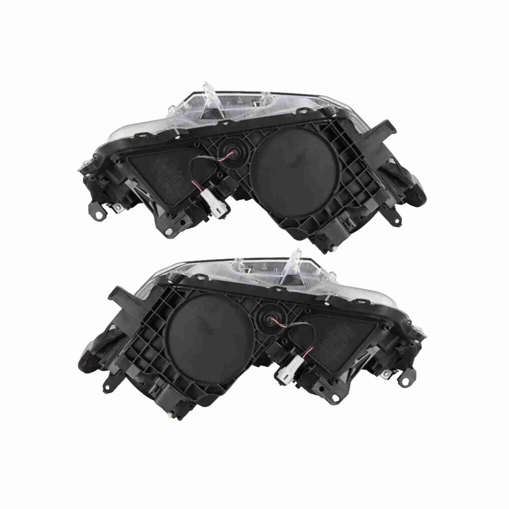 For 2016-2018 Toyota RAV4 Headlights Black Headlamp Assembly Halogen Left+Right
