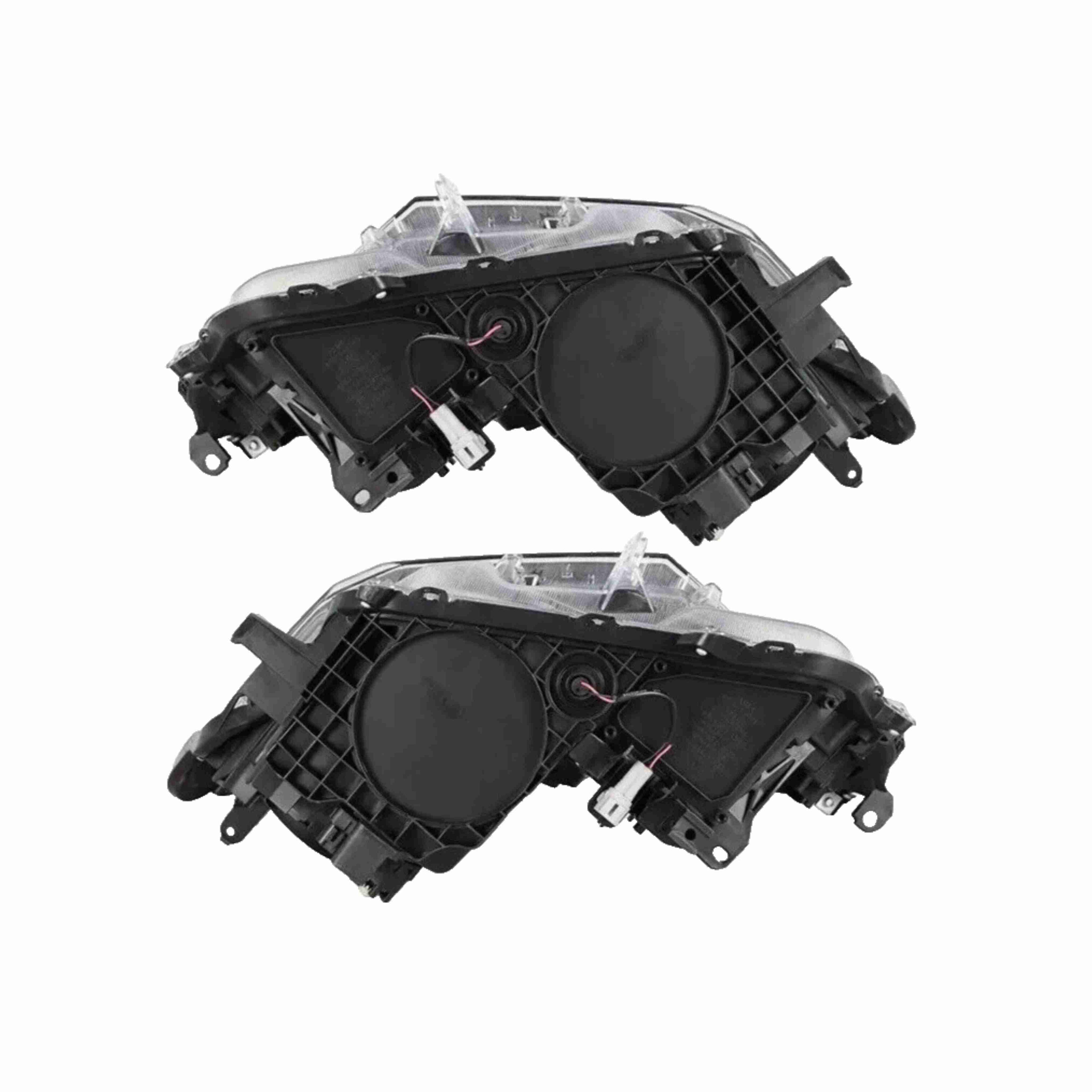 For 2016-2018 Toyota RAV4 Headlights Black Headlamp Assembly Halogen Left+Right