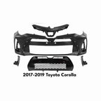 For 2017-2019 Toyota Corolla SE XSE Full Front Bumper With Grilles & Fog Lights Assembly Set