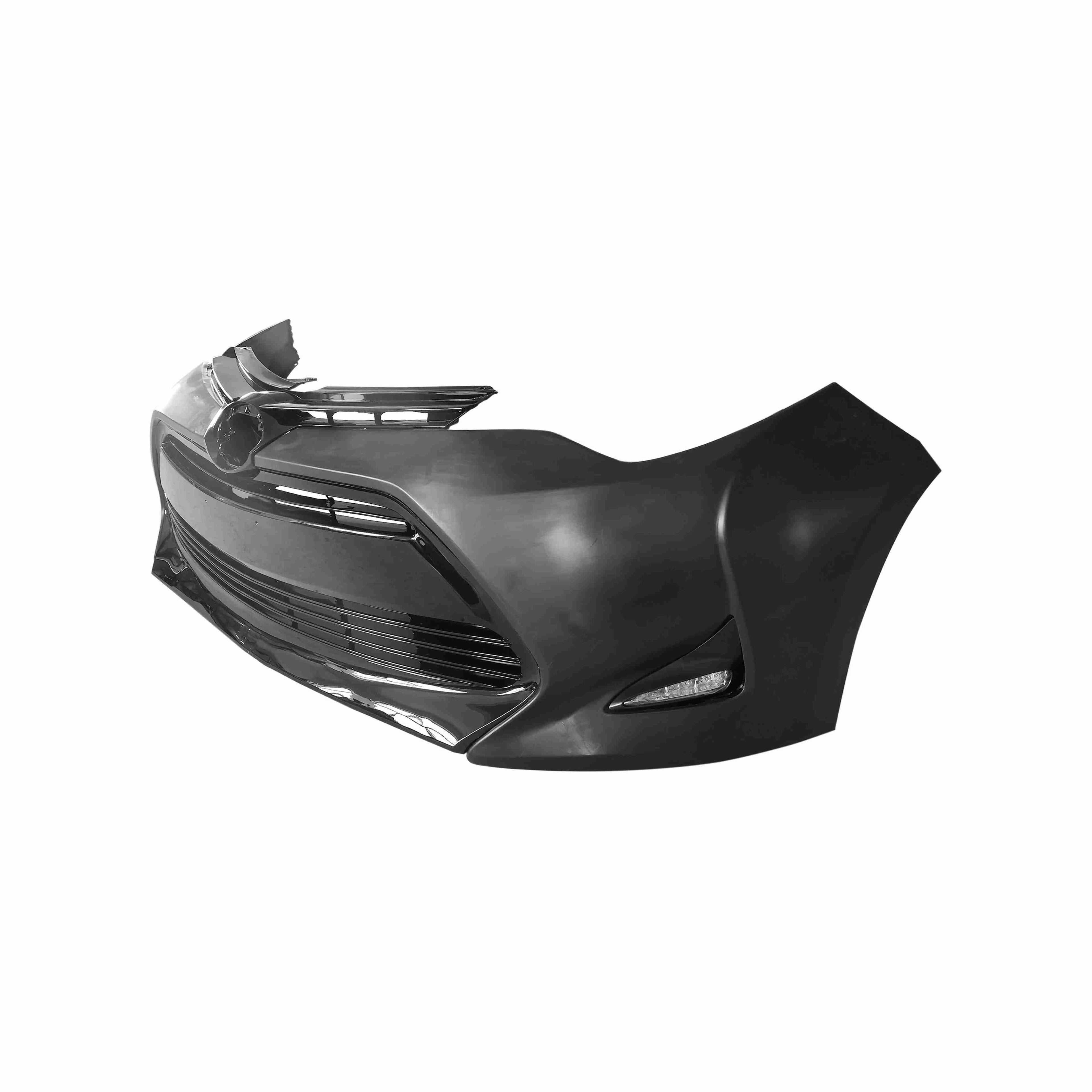 For 2017-2019 Toyota Corolla XLE LE Sedan Front Bumper with Grilles and Fog Lights Assembly Set