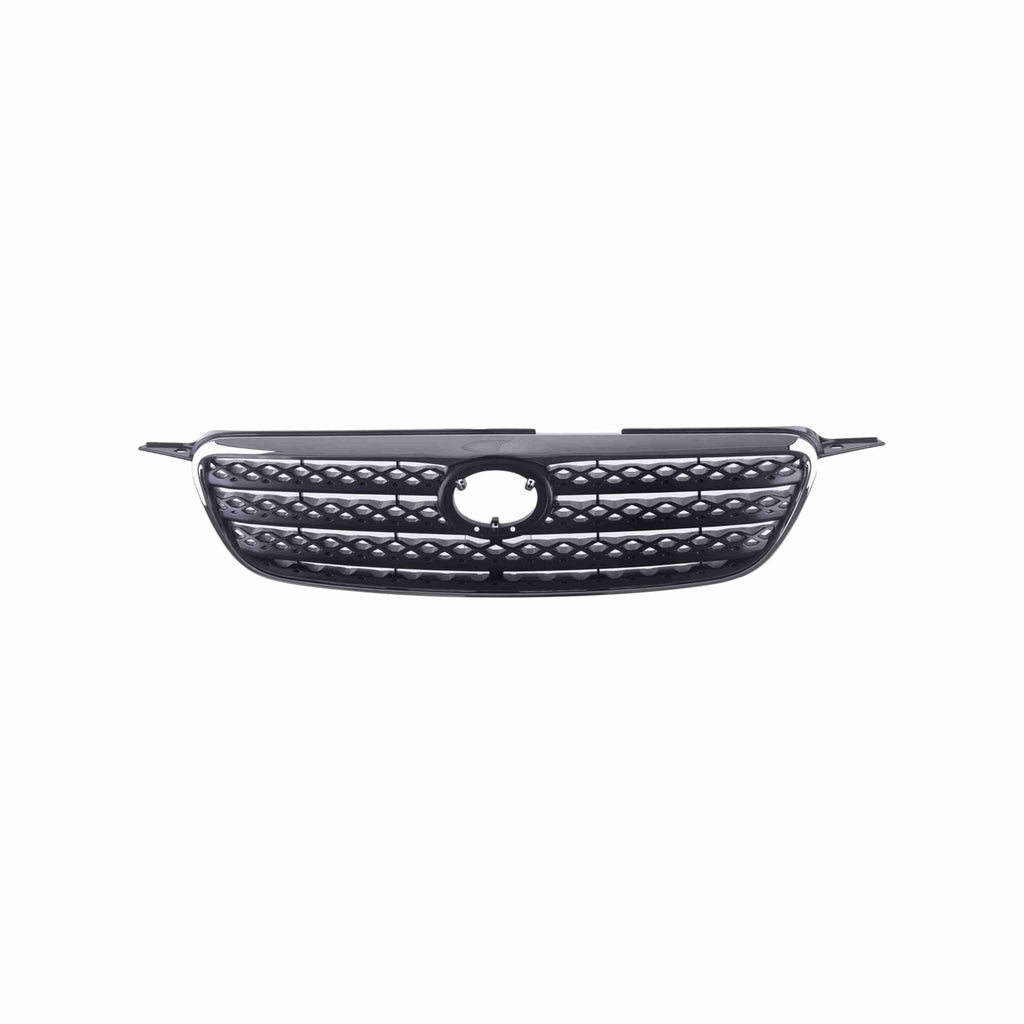 For 2005-2008 Toyota Corolla Chrome Shell With Dark Gray Front Bumper Grille Insert Assembly