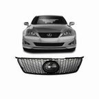 For 2006-2008 Lexus IS250 350 ISF IS-F Style Front Bumper Hood Mesh Black Grille