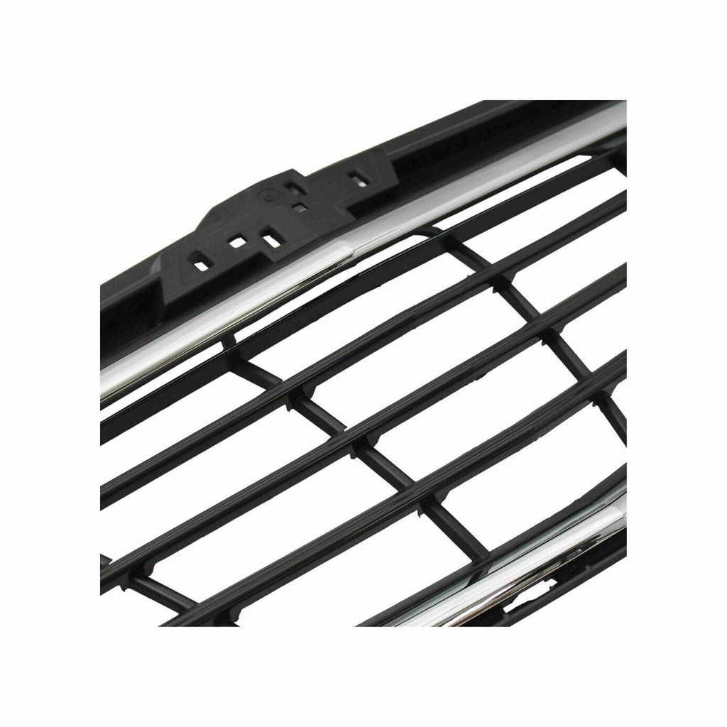 For 2018-2021 Chevrolet Equinox Front Bumper Upper Grille Black & Chrome Grill
