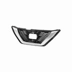 For 2020-2022 Nissan Rogue Qashqai Sport Front Upper Grille Black&Chrome Grill Mesh Style