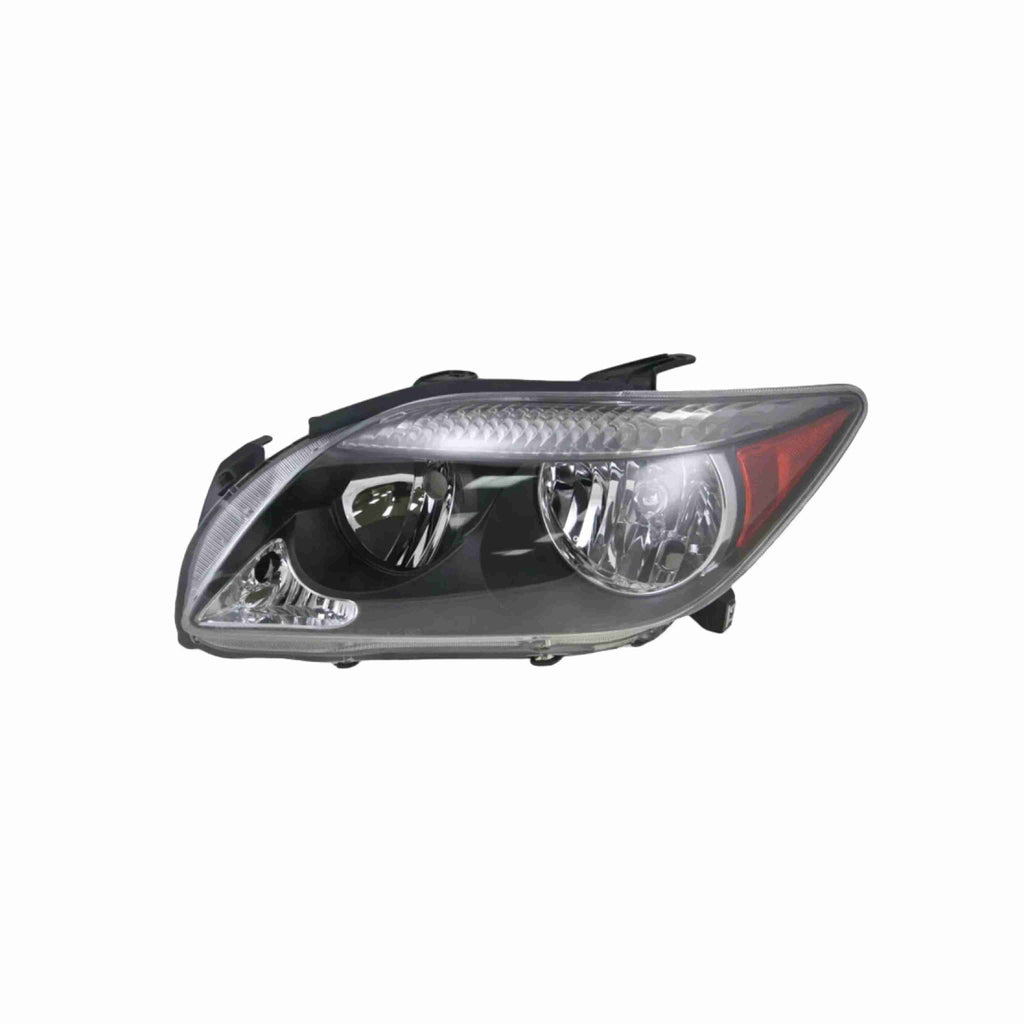 For 2005-2007 Scion tC Coupe Clear Lens Headlights Black Housing Headlamps Left+Right