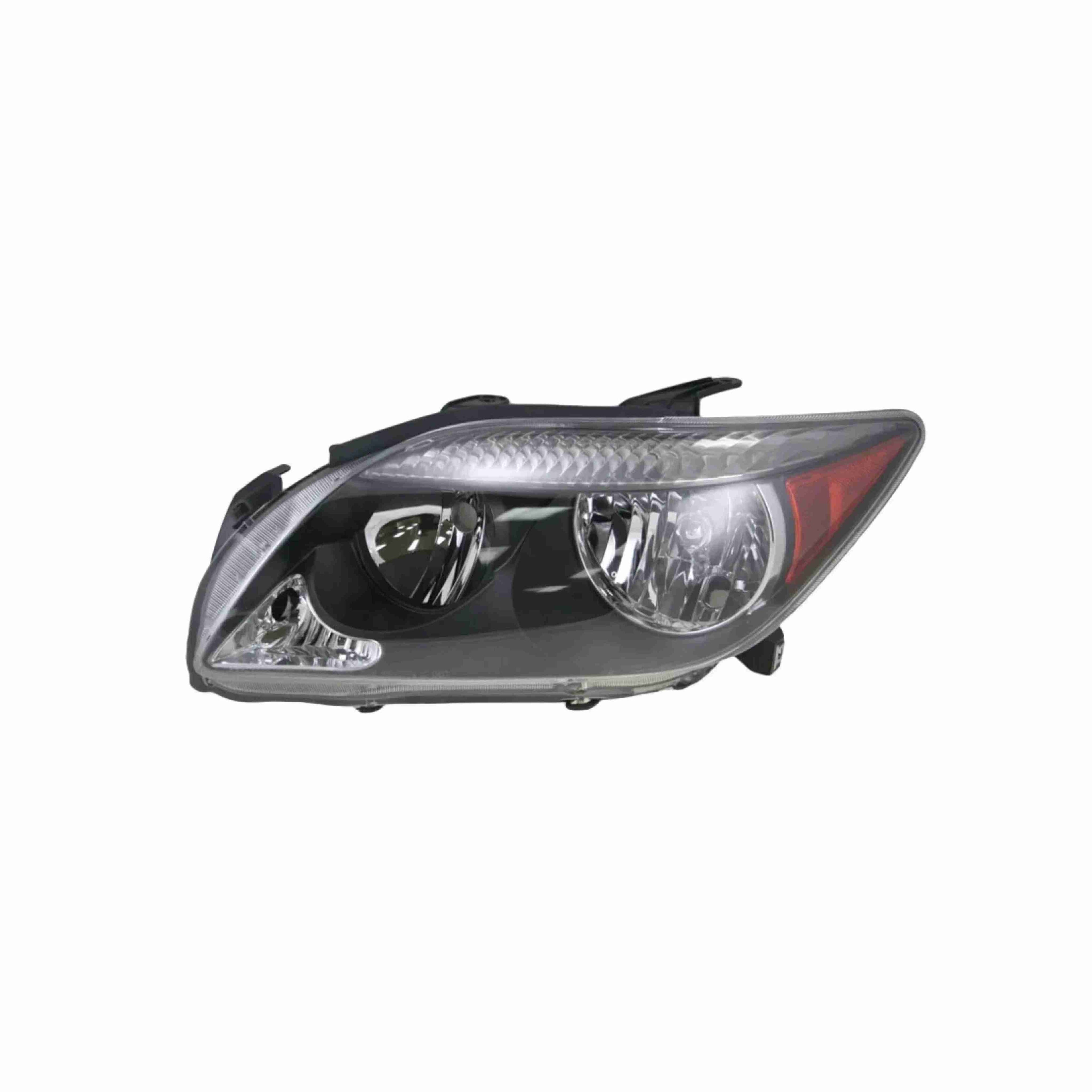 For 2005-2007 Scion tC Coupe Clear Lens Headlights Black Housing Headlamps Left+Right