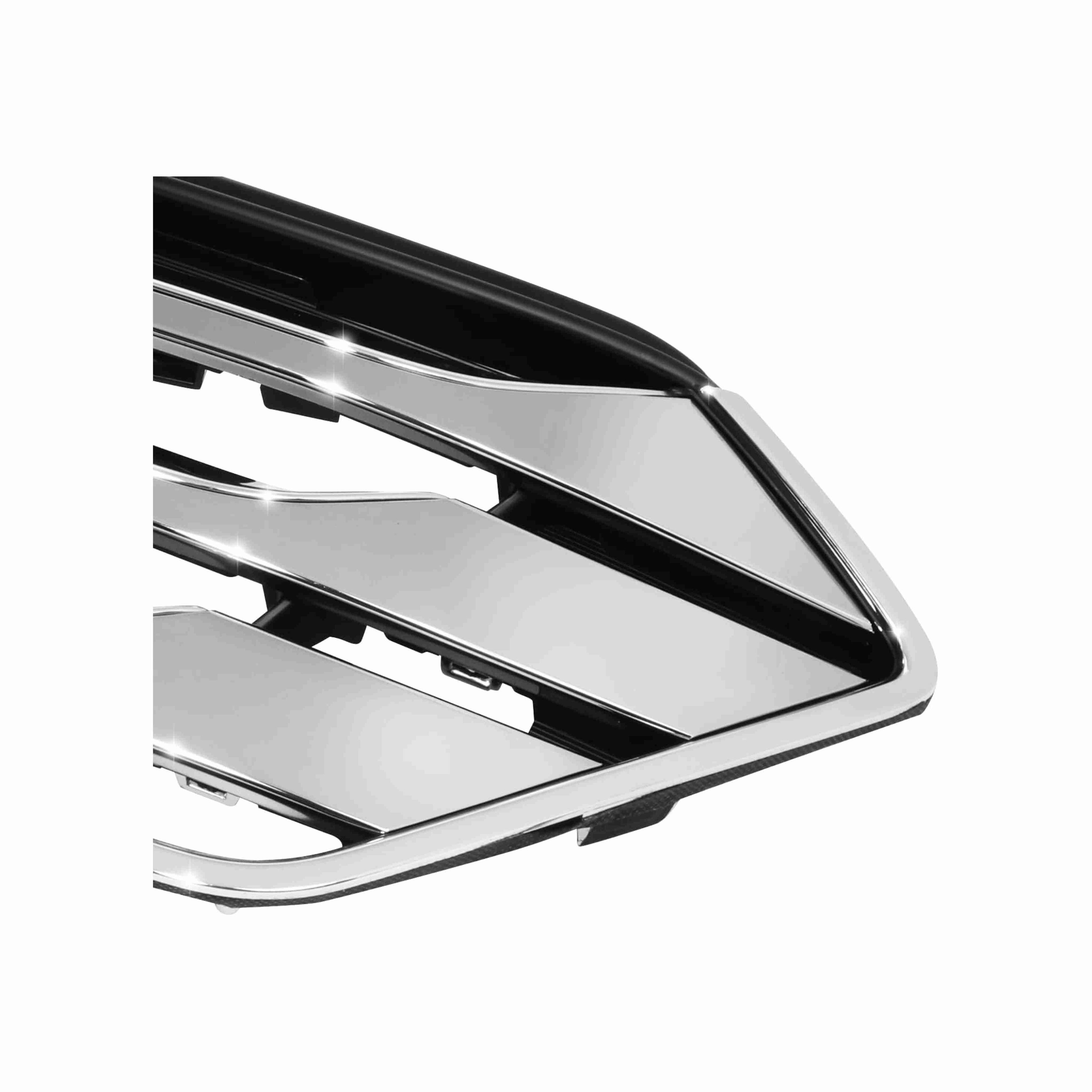 For 2013-2016 Hyundai Santa Fe Sport Style Front Upper Grille Black+Chrome Grill
