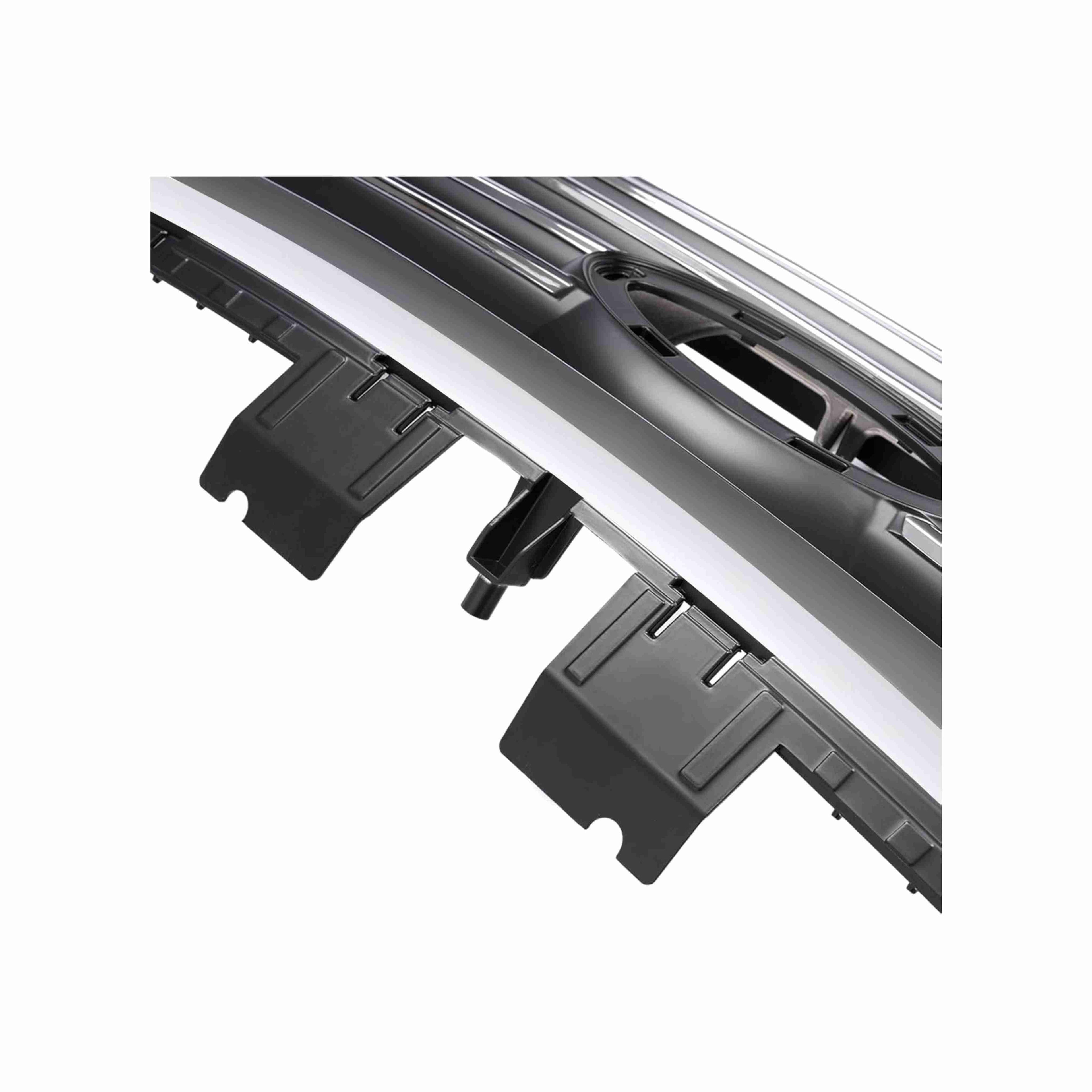 For 2015-2017 Hyundai Sonata Front Bumper Upper Grille Black Chrome Trim Grill
