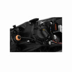 For 2008-2017 Mitsubishi Lancer EVO Headlights Lamps Black Halogen Left+Right
