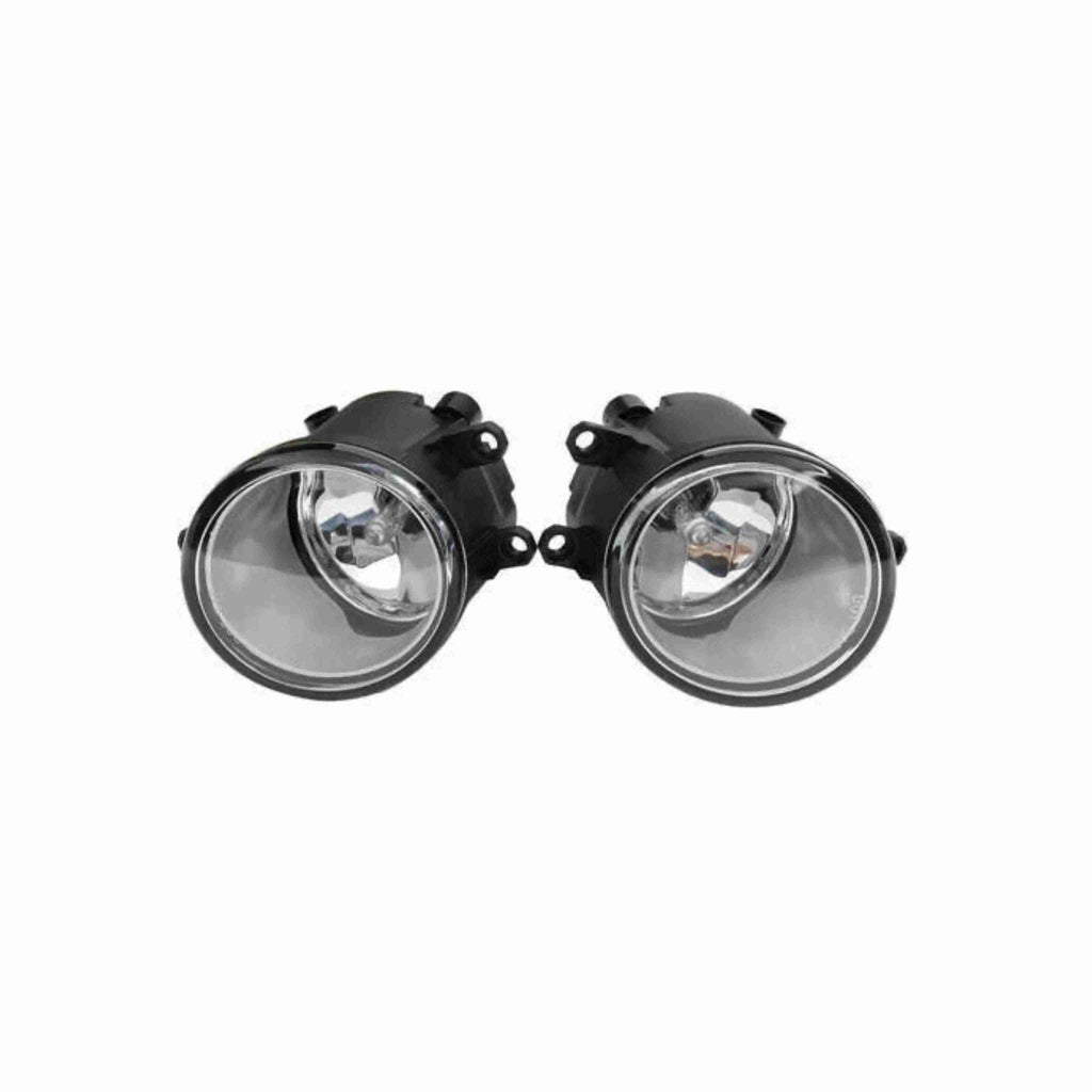 For 2012-2014 Toyota Yaris Hatchback Fog Light Lamp Chrome Housing Left+Right