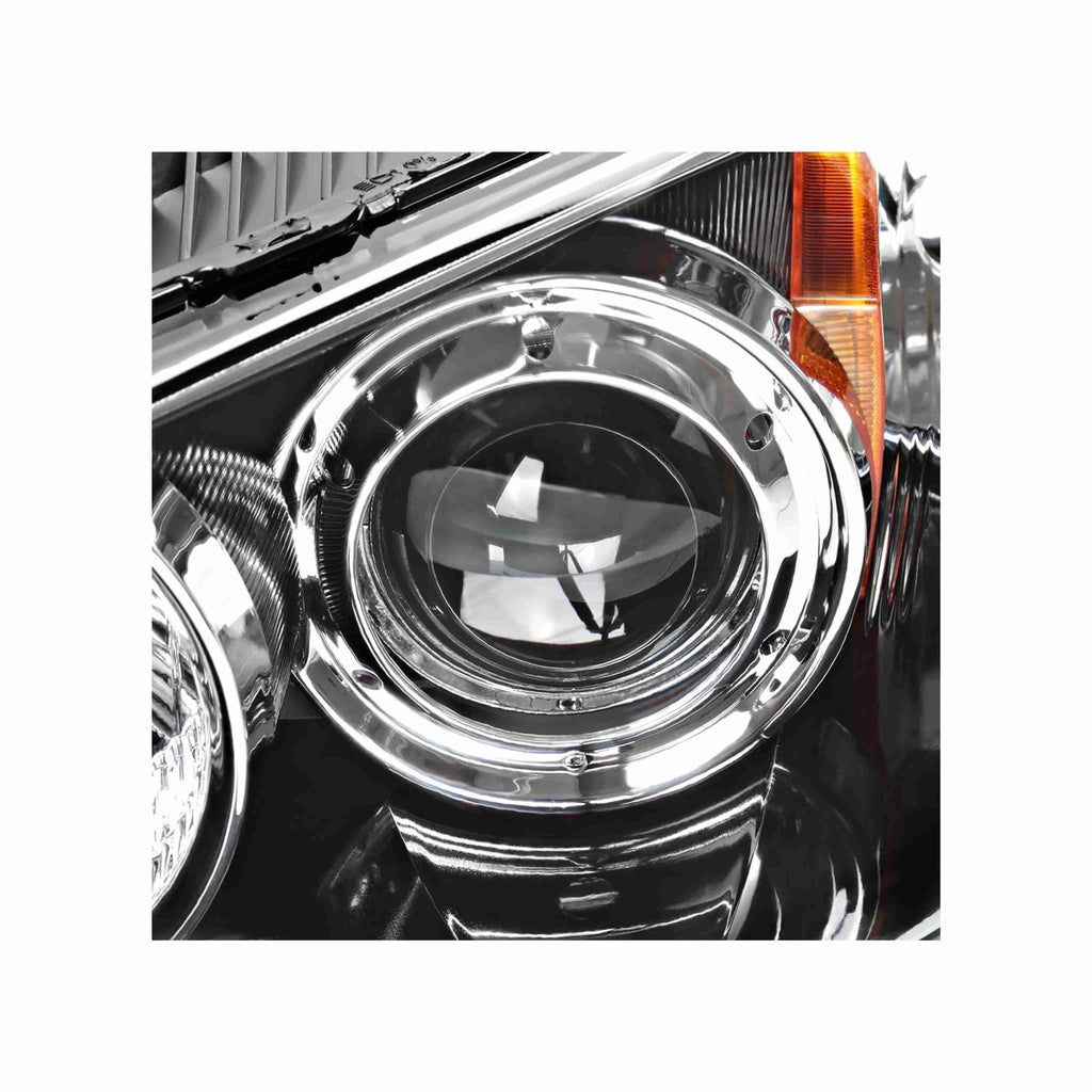 For 2004-2009 Mazda 3 Sedan Headlight Headlamps Housing Black Clear Left+Right
