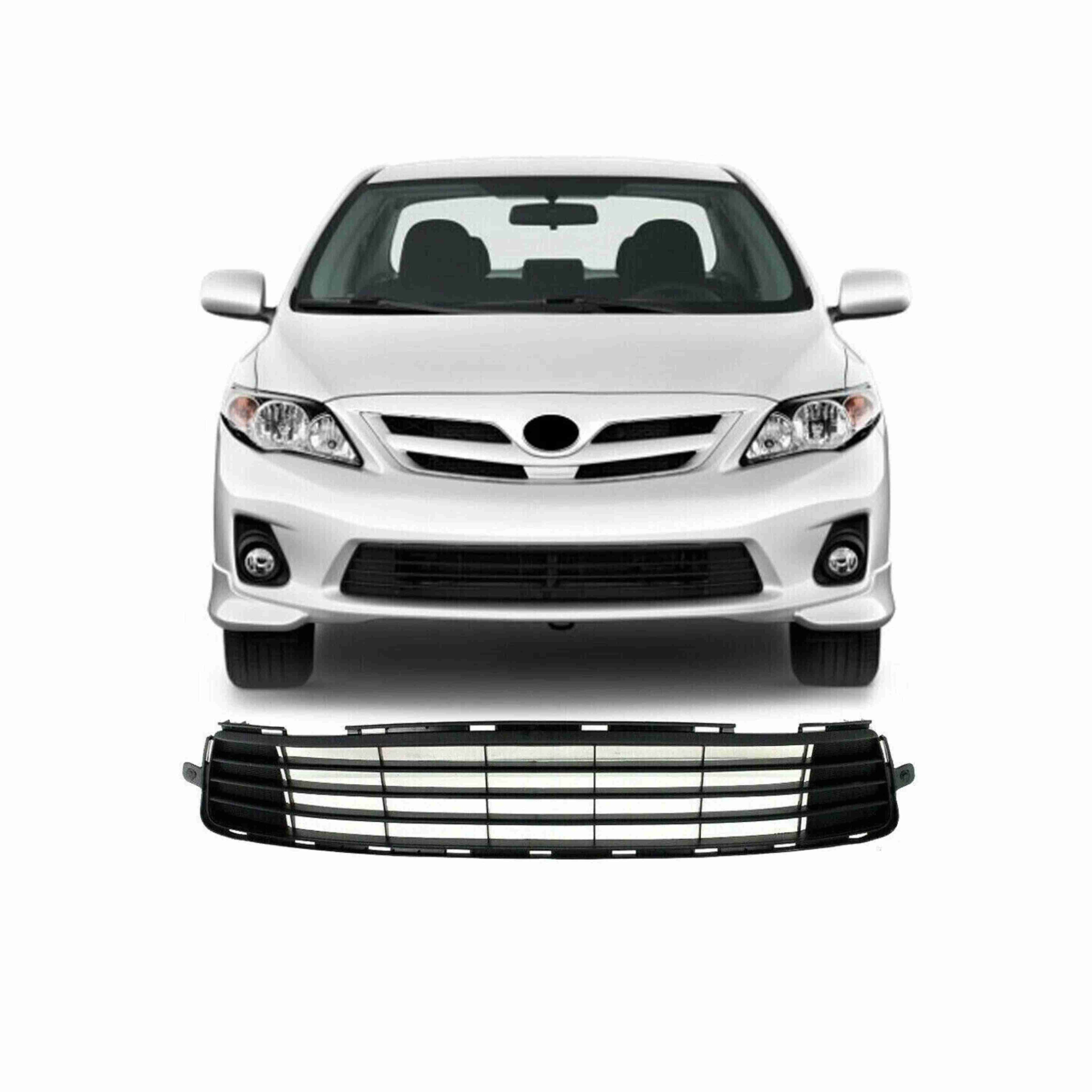 For 2011-2013 Toyota Corolla Front Lower Bumper Grille Center Grill Black Horizontal