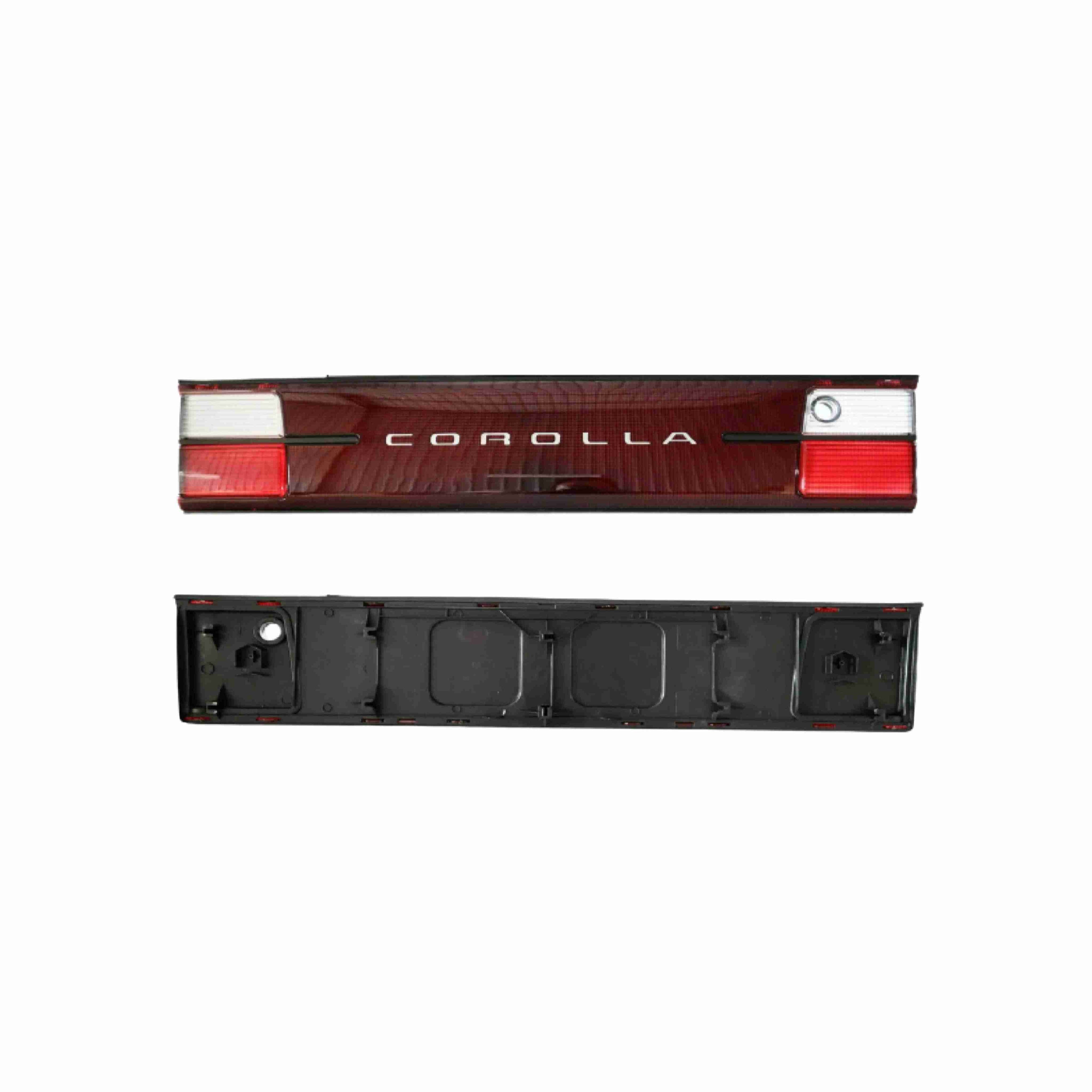 For 1993-1997 Toyota Corolla AE102 AE100 JDM Taillight Trunk Finish Center Panel Red and Chrome