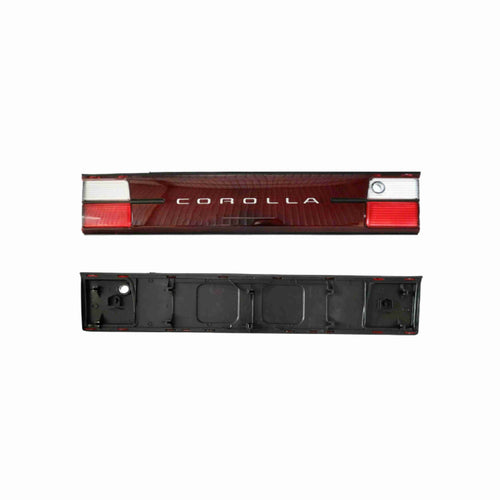 For 1993-1997 Toyota Corolla AE102 AE100 JDM Taillight Trunk Finish Center Panel Red and Chrome