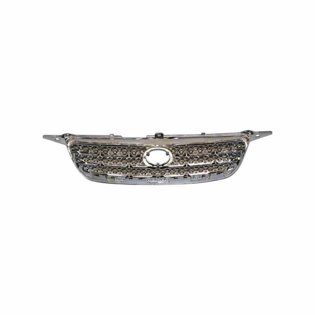 For 2005-2008 Toyota Corolla Chrome Shell With Dark Gray Front Bumper Grille Insert Assembly
