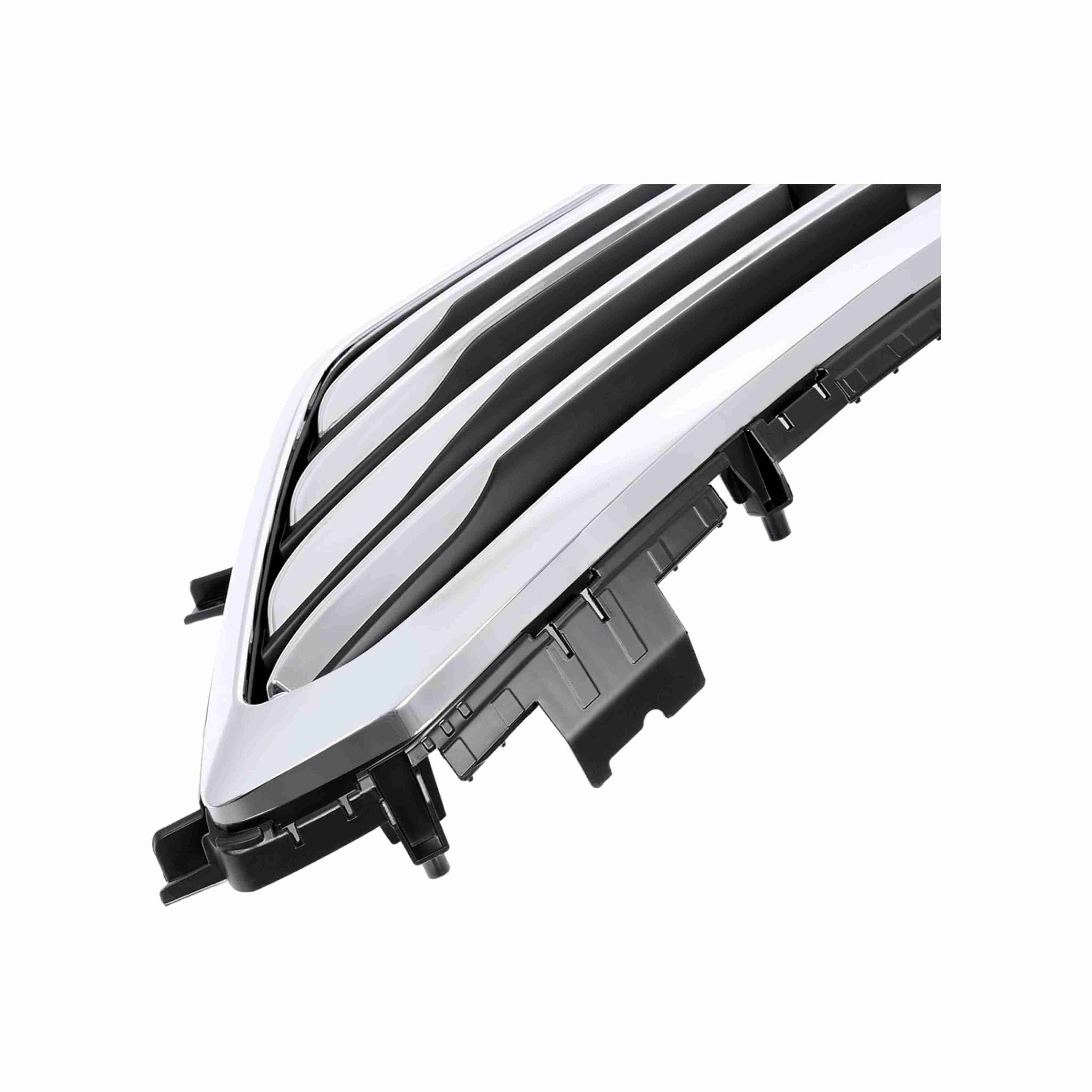 For 2015-2017 Hyundai Sonata Front Bumper Upper Grille Black Chrome Trim Grill