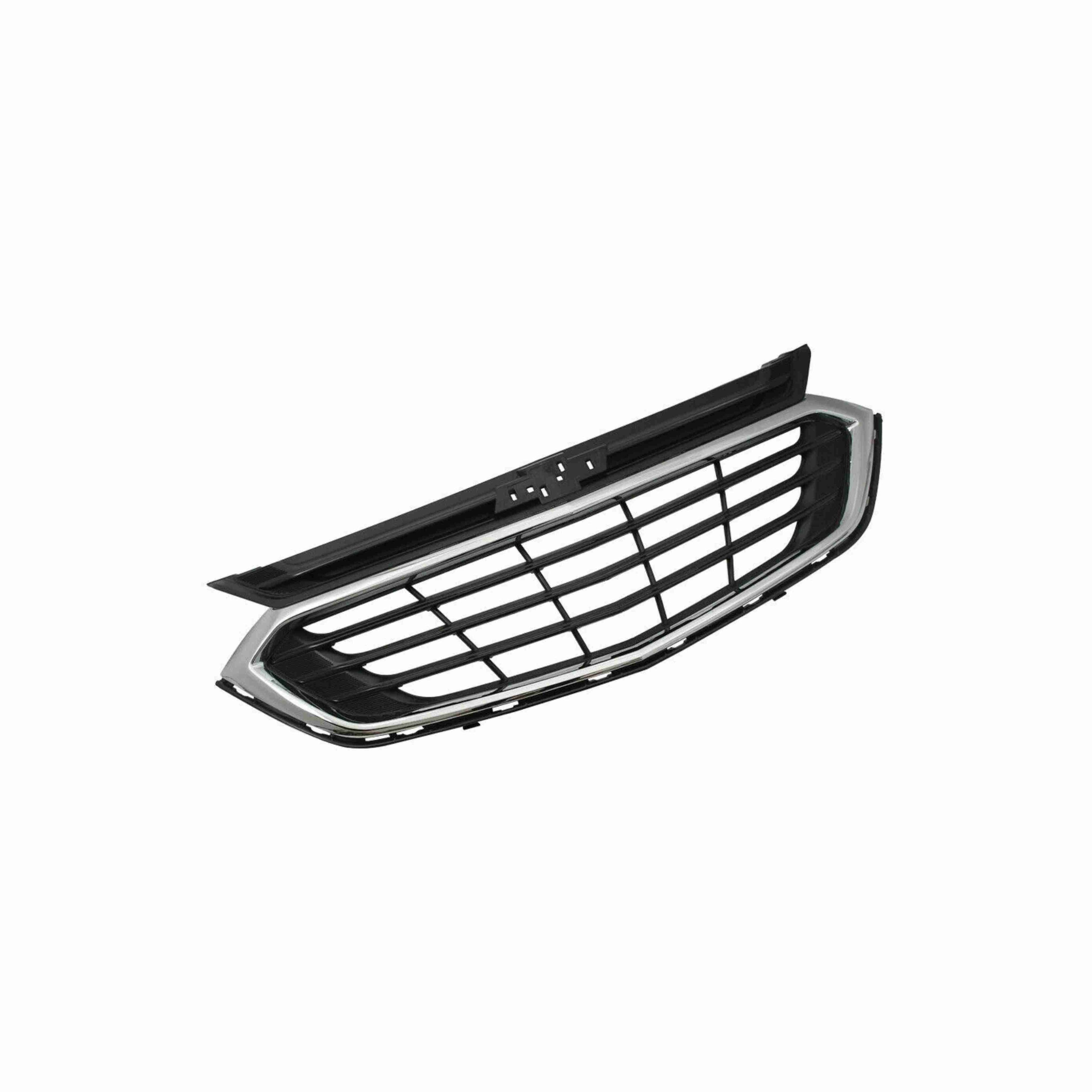 For 2018-2021 Chevrolet Equinox Front Bumper Upper Grille Black & Chrome Grill
