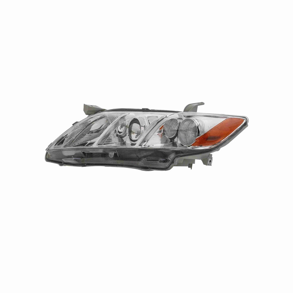 For 2007-2009 Toyota Camry Projector Headlight Chrome Clear Lamp Right+Left