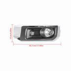 For 2014-2020 Toyota 4Runner Limited Fog Light Lamp Chrome Black Left+Right