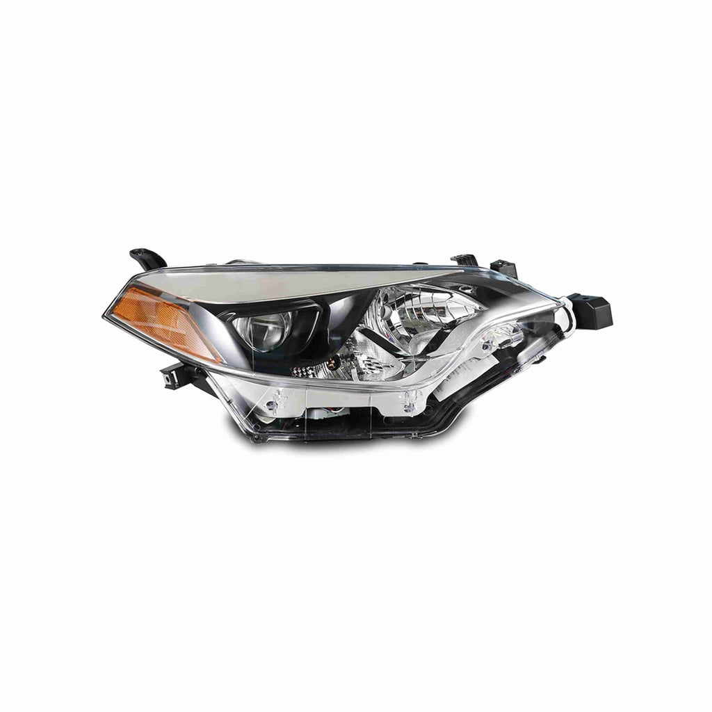 For 2014-2016 Toyota Corolla Headlights Black lamps Clear Lens Left+Right Set