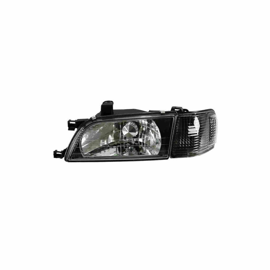 For 1995-1999 Toyota Tercel Headlight Clear Lens HeadLamp Black Set Left+Right