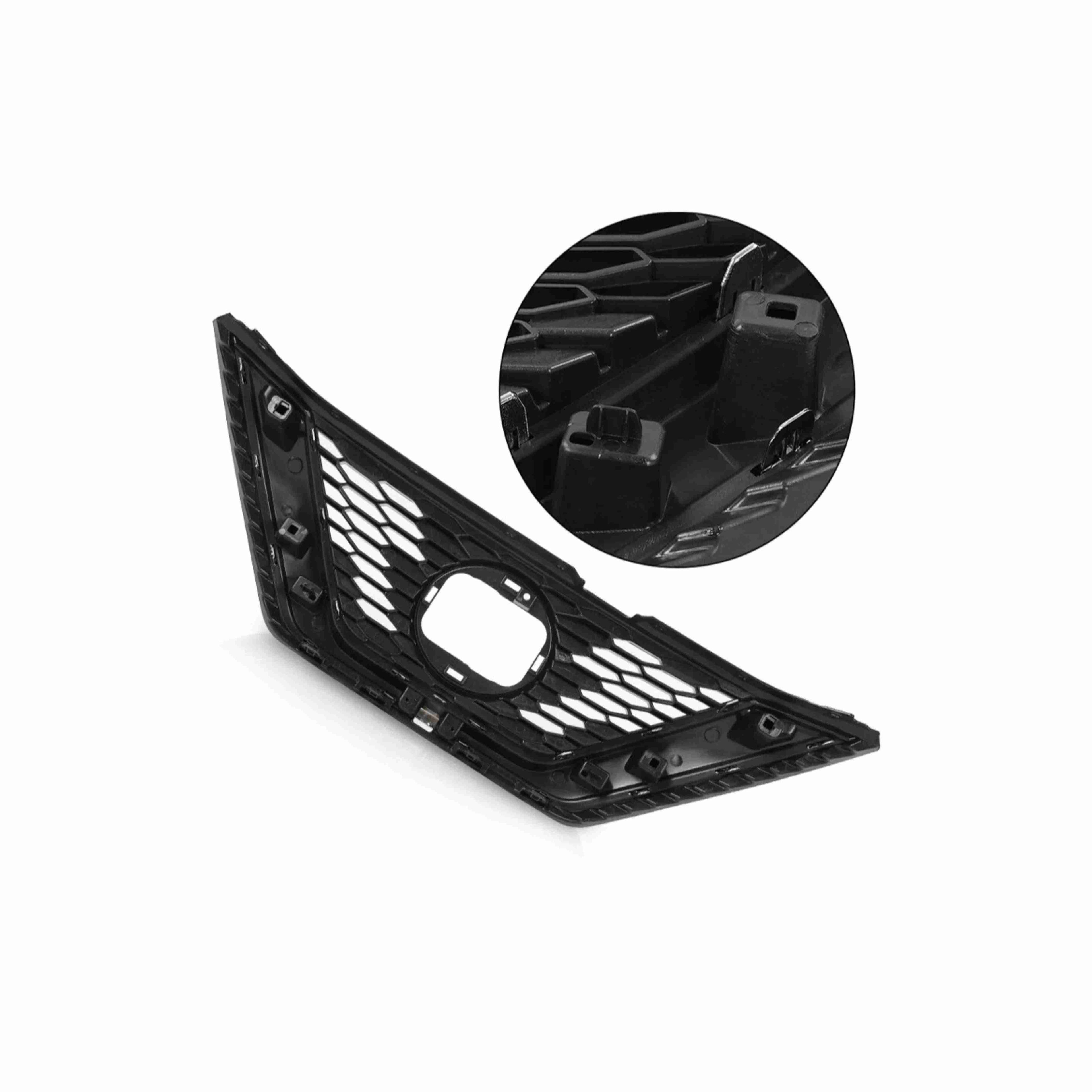 For 2020-2022 Nissan Rogue Qashqai Sport Front Upper Grille Black&Chrome Grill Mesh Style