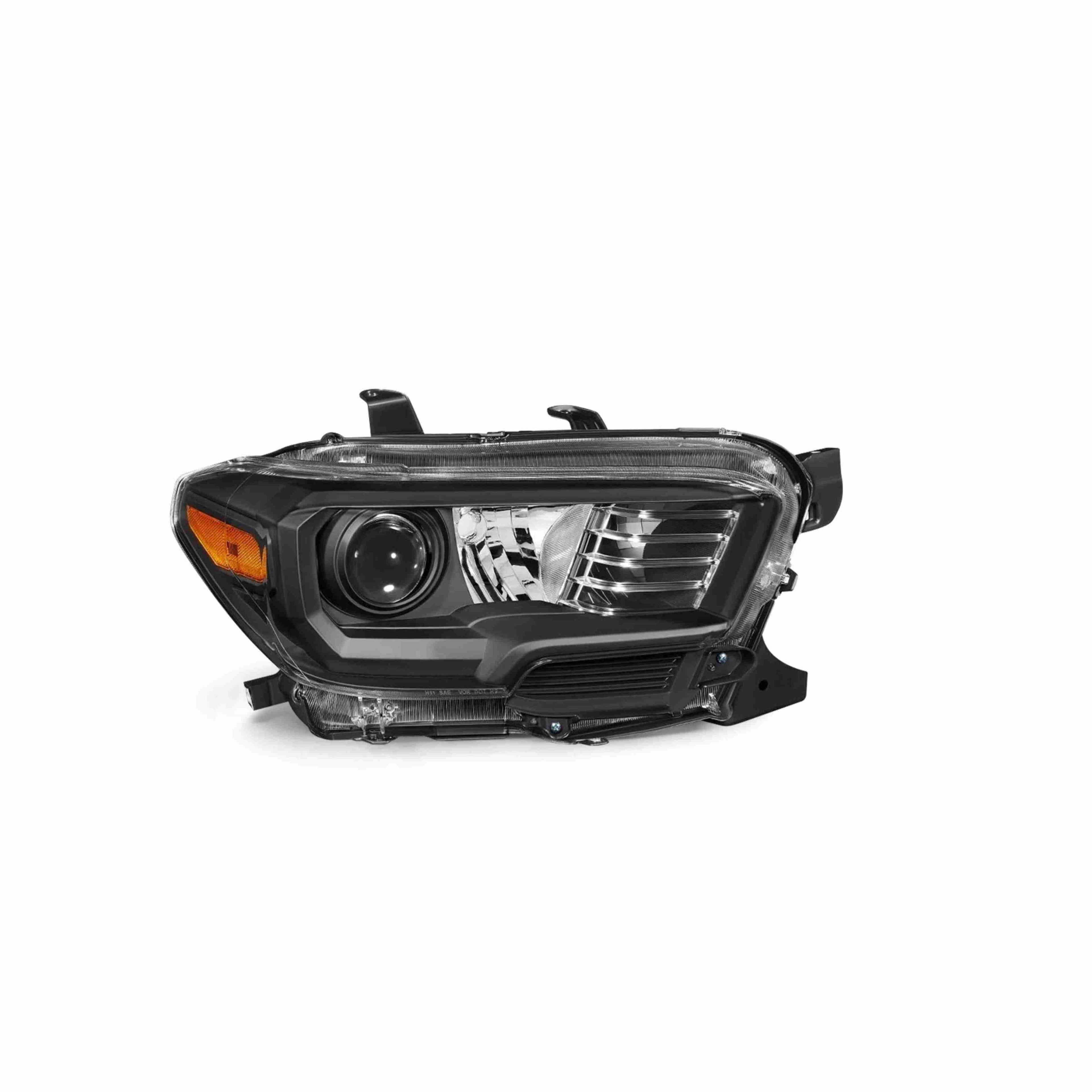 For 16-21 Toyota Tacoma Black Projector Headlight Lamp DRL W/O LED Left+Right