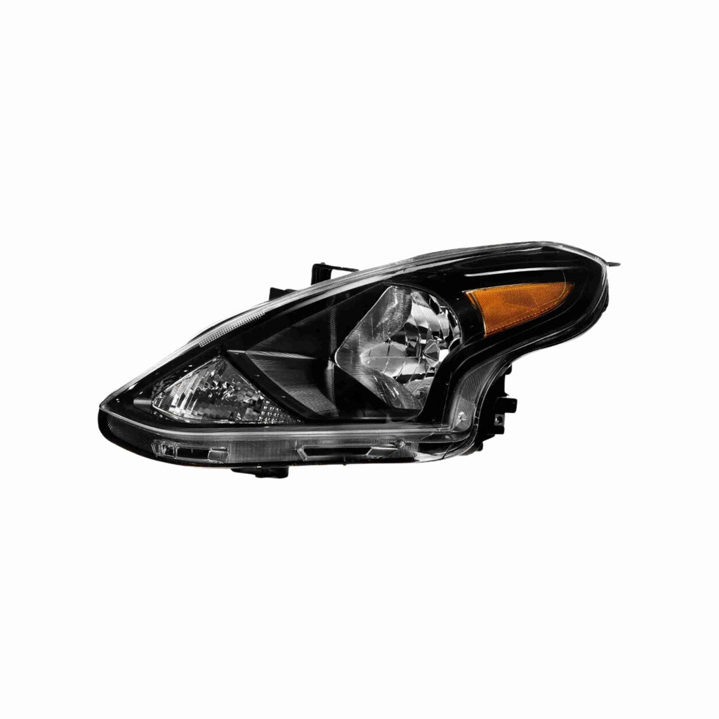 For 2015-2019 Nissan Versa Housing Black Headlamp Clear Headlight Left+Right