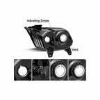 For 2010-2014 Ford Mustang Housing Chrome Headlight Amber Corner Lamp Left+Right